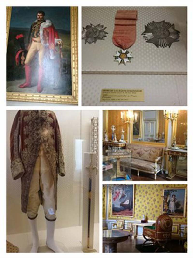 拿破崙一世紀念館展示的肖像、服裝及起居作息空間器物(楊正寬)