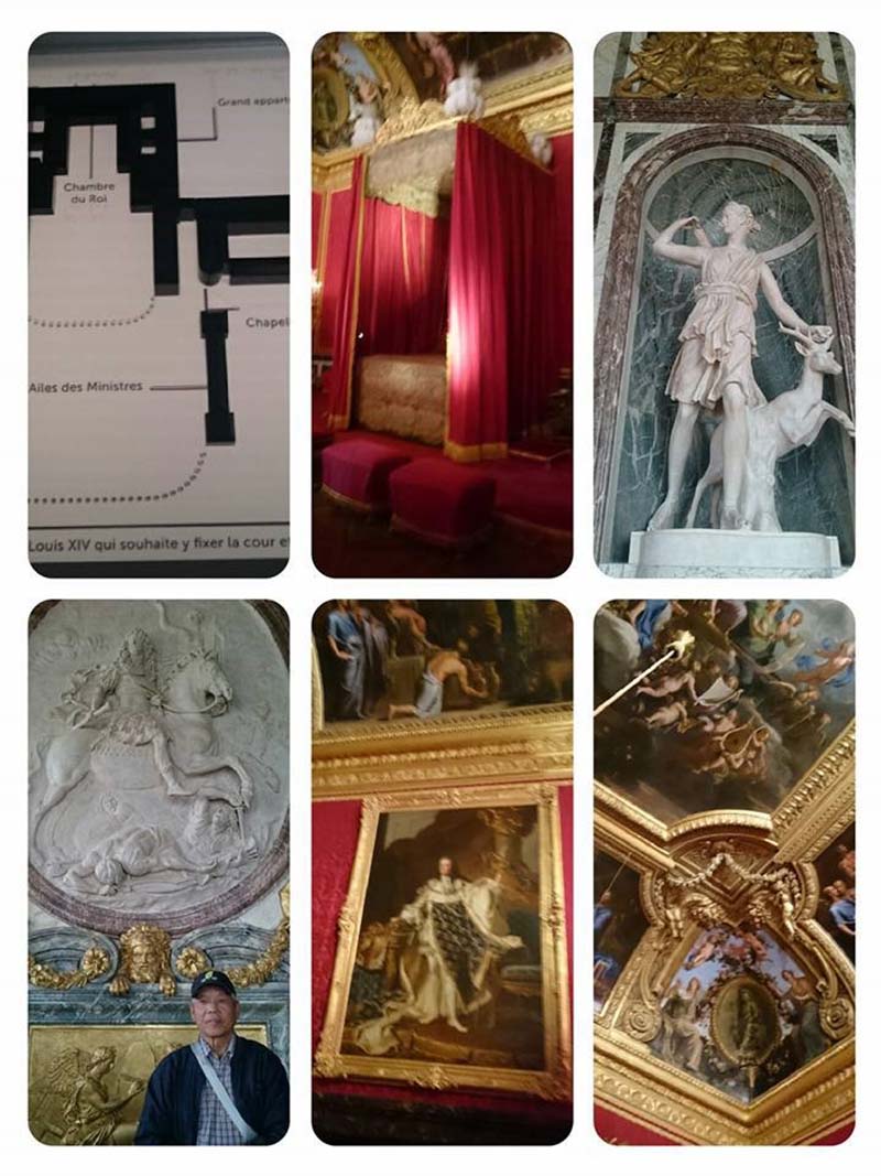 金碧輝煌的宮殿藝術，展現法國王室的奢華，然而也因此將繪畫，雕塑，建築，家具等歐洲藝術推到頂峰(楊正寬)