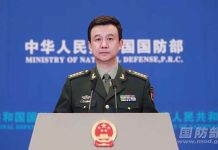 美中兩軍高層今年首次會面 大陸國防部新聞局局長、國防部新聞發言人吳謙大校。圖/取自人民網