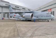 日本擬將C-2運輸機改成長程轟炸機 日本自製的C-2中型運輸機,推力極大可縮短起飛距離和增長航程。圖/取自川崎公司官網