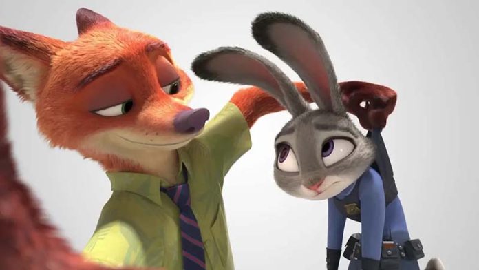 20230905351 「動物方城市」是以哈茱蒂及胡尼克兩位性格鮮明的主角,成為正式警官後,解救明星「夏奇羊」的過程。圖/引自微博