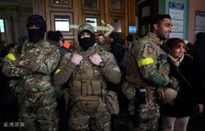 烏克蘭雇傭兵。圖／取自新華網
