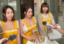 「人美心善」3辣妹贈100麵包 基泰大直受災戶警消揪感心 圖/擷取至小鳥吃吐司臉書