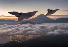 英、日、義共同研發新一代戰機 英國、義大利和日本聯合研發的下一代戰機的概念圖。圖/取自日本防衛省網站