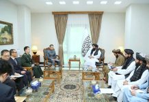 承認塔利班?中國率先任命駐阿富汗大使 阿富汗外交部13日表示,中國新任駐阿富汗大使趙星向阿富汗外交部長遞交國書副本。圖/阿富汗政府官網