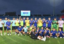 65年來亞運男足首勝 中華隊1:0勝印尼 秦文彥成功破門 中華男足21日以1:0險勝印尼,取得65年來在亞運的首勝。圖/中華足協臉書