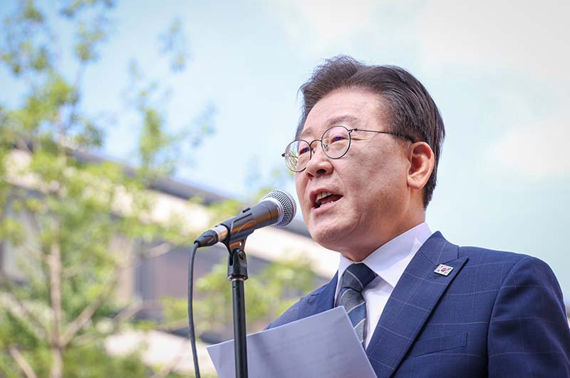 南韓最大在野黨黨魁李在明被控涉入多項貪腐弊案。圖/取自이재명 (@Jaemyung_Lee) / X