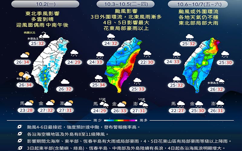 (圖／取自中央氣象署臉書)