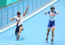 南韓提前0.01秒慶祝去當兵 「神跨」無影腳黃玉霖逆轉金 圖/中華奧會提供