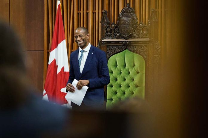 弗格斯成為加拿大首位非裔國會議長。圖／取自Liberal Party of Canada粉絲專頁