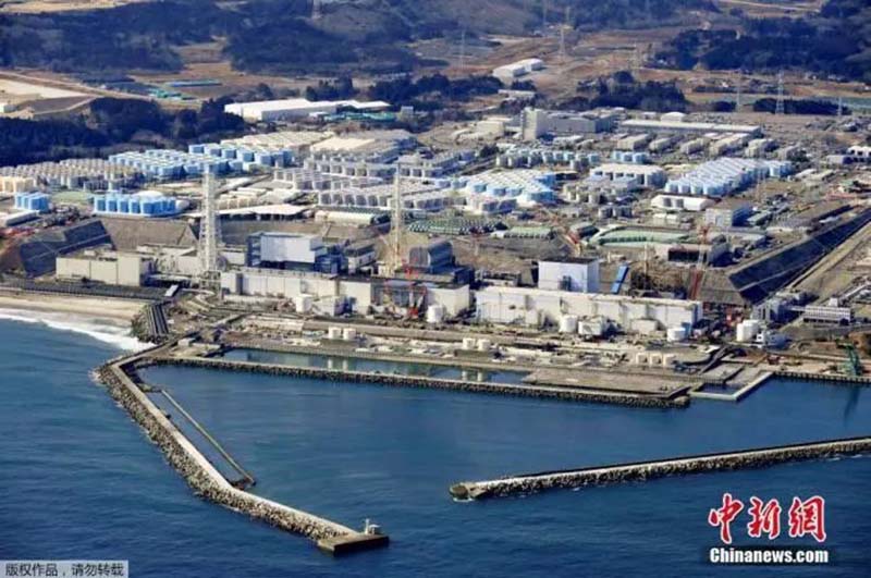 福島第一核電廠第一波核污水，已在9月排放完畢。圖為福島第一核電廠，取自中新社資料照片