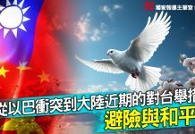 奔騰思潮》從以巴衝突到大陸近期的對台舉措:避險與和平 (圖/獨家報導主筆室)