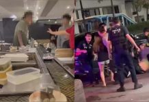 風向逆轉!茶碗蒸格鬥「刺青男起底」 2原因網友竟全挺他 迴轉壽司店發生衝突,其中一方不滿被瞪,怒嗆對方「你看起來就像茶碗蒸」,在店外大打出手。不過這位刺青男(左)因2動作,卻讓劇情翻轉。圖/取自「爆廢公社二館」臉書社團