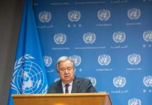 聯合國秘書長:哈瑪斯放人 以色列放行人道援助進加薩 聯合國秘書長古特雷斯呼籲,哈瑪斯應立即無條件釋放人質。圖/取自新華社