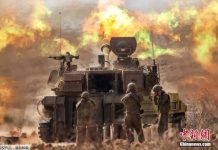 以色列要消滅哈瑪斯 不容易 以色列軍隊在以色列南部與加薩邊界進行炮擊。圖/中新網