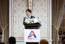 美國商會演說 賴清德允諾供電愈來愈穩定 民進黨總統參選人賴清德對「台灣美國商會」發表演說,允諾未來台灣供電狀況會愈來愈穩定。圖/引自台灣美國商會X