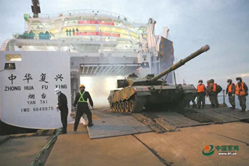 中國現有的民間滾間輪數量，足以在第一波運送大批兵力。圖／取自中國軍網