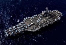 視而不見?山東艦與雷根號在巴士海峽擦肩而過 美國航母雷根號。圖/美國太平洋艦隊官網