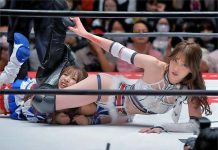 「摔角界」林志玲 艷冠擂台輕撫對手後曝震撼消息 圖/翻攝自普羅擂司摔角