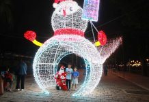 2023鐵花燈の祭正式登場 鐵花新聚落「八米麋鹿、五大燈飾」 饒慶鈴:歲末年終陪大家持續到過冬 2023鐵花燈の祭正式登場。圖/台東縣政府