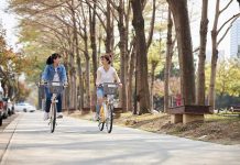 自行車城市創騎蹟! 中市「iBike倍增計畫」超標1,332站 中市公共自行車累計騎乘人次突破8千萬,YouBike已成為台中市民日常。圖/台中市政府