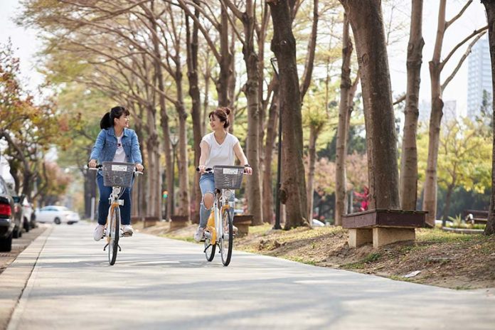中市公共自行車累計騎乘人次突破8千萬，YouBike已成為台中市民日常。圖／台中市政府