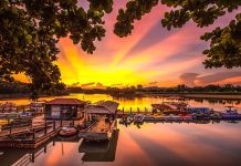 虎頭埤歡慶臺南400,姓名中有「臺」、「南」、「四」、「百」免費入園 元旦第一道曙光就來虎頭埤風景區觀賞。圖/台南市政府