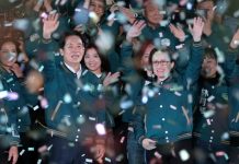 國戰會論壇/2024總統選舉:與美中的距離決勝負 民進黨賴清德、蕭美琴以543萬397票、得票率40.1%贏得總統選舉勝選。國民黨則拿下超過50席,重回國會第一大黨,形成三黨不過半,民進黨執政再度出現朝小野大政治形勢。