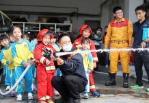 119消防節 南投縣消防局辦小小消防營 圖/南投縣消防局