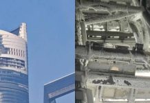 上海中心大廈冰封驚悚場景!632公尺高樓頂結冰恐墜落 圖/翻攝自微博