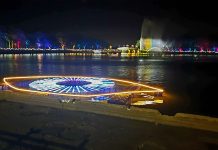 春季遊臺南 追花、賞燈正當時 新營波光節。圖/臺南市政府觀光旅遊局提供