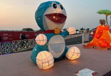 台南2024台灣燈會 高鐵燈區推「哆啦A夢」互動活動 圖/台南市政府
