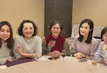 獨家人物/蔡壁如來了!(齊不識) 圖/大媽老司機與蔡壁如、楊寶楨、李有宜一票年輕戰將餐敘,備戰大台中?