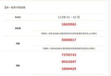 2024年1、2月統一發票開獎!一名幸運兒花55元買熱狗 中1000萬大獎 圖/取自財政部官網