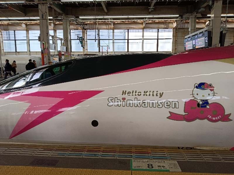 車頭部份的Hello Kitty塗裝。