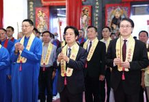 副總統出席「臺北母娘文化季安龍護國祈福大典」米龍開光儀式 圖/中央社