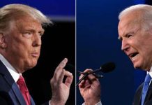 拜登與川普2024首場辯論火熱展開 激烈交鋒引發熱議 圖/擷取自網路影片