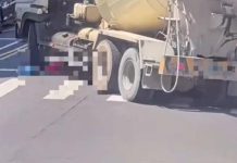 萬華區死亡車禍 老人因視線死角遭水泥車輾斃 圖/翻攝畫面