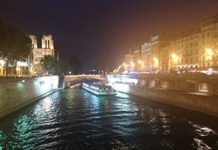 從巴黎奧運勾起的巴黎倩影 巴黎奧運開幕典禮是在塞納河舉行,左前方就是還未失火之前的巴黎聖母院。(楊正寬)