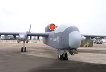 國戰會論壇/共軍「勇士-8」反恐演習 無人作戰體系曝光(譚傳毅) 最大起飛重量達10噸的「九天」察打無人機。