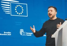 國戰會論壇/第三者誘戰 台海戰爭爆發關鍵因素(張明睿) 從烏克蘭步入戰爭的經驗觀察,北約誘導戰爭步驟,最後實現「代理人戰爭」。圖為烏克蘭總統澤倫斯基。