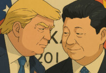 時事評論/沒了「川習會」來了「狂人稅」(孫榮富) 圖/ChatGPT Image