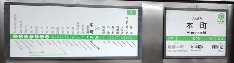 大阪(梅田)站到夢洲站要在本町站轉車(楊正寬)