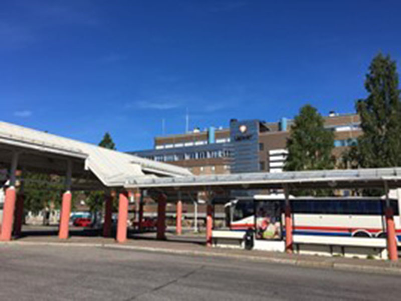 09：50從Lulea的巴士總站出發。