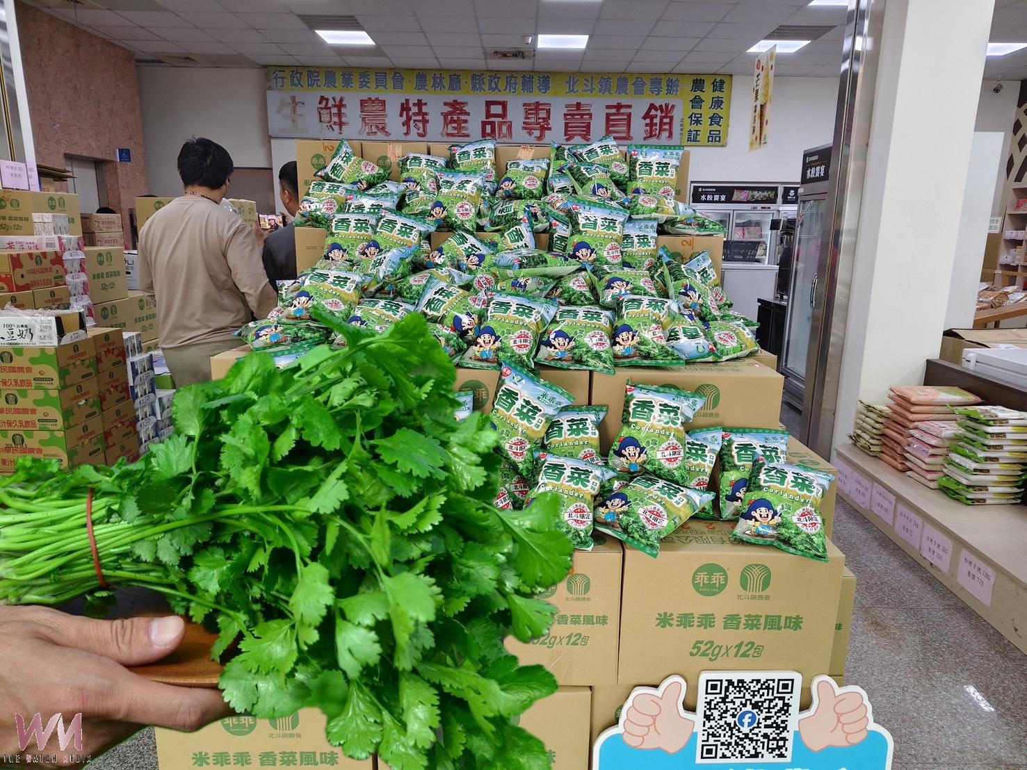 （有影片）／北斗香菜變零食主角！首創香菜口味米乖乖熱銷