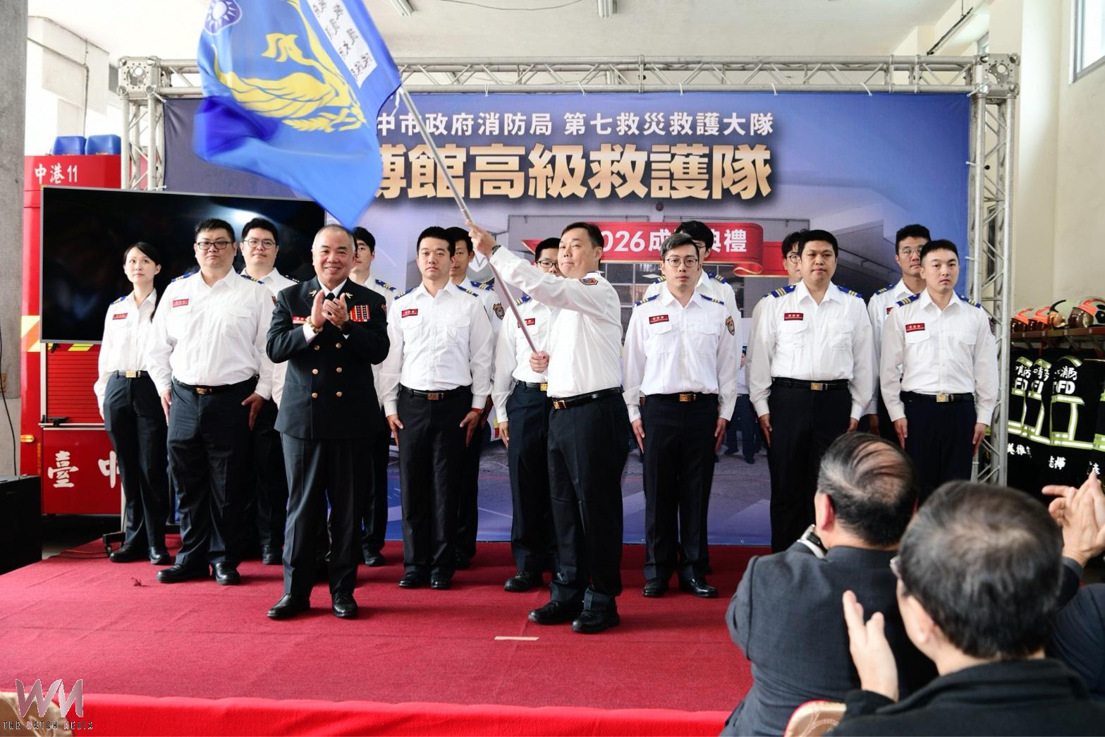 強化急診醫療照護　台中市消防局博館高級救護隊成軍 啟動葉克膜綠色通道