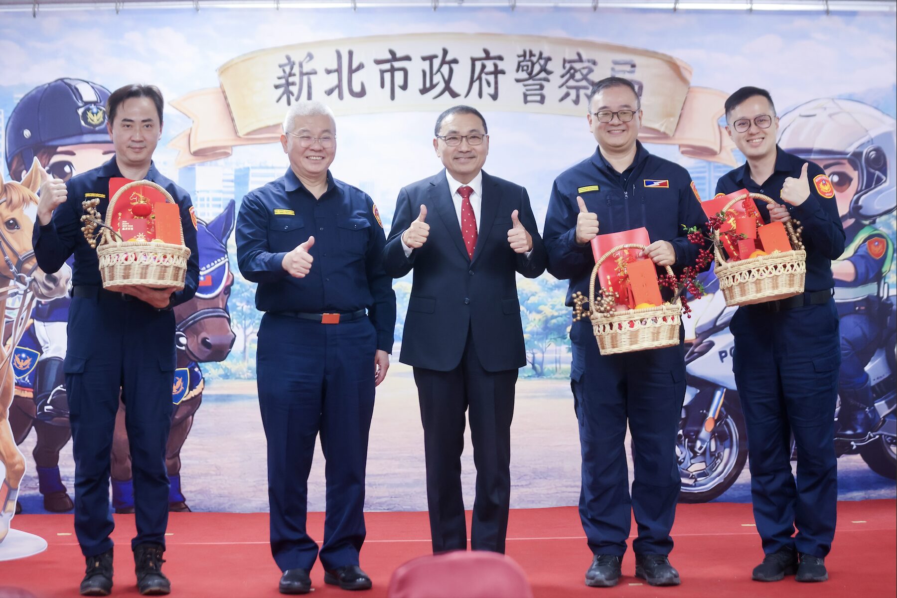 警力動員守護 9 天連假！侯友宜感恩餐會致謝警察     期許馬年新北安居樂業