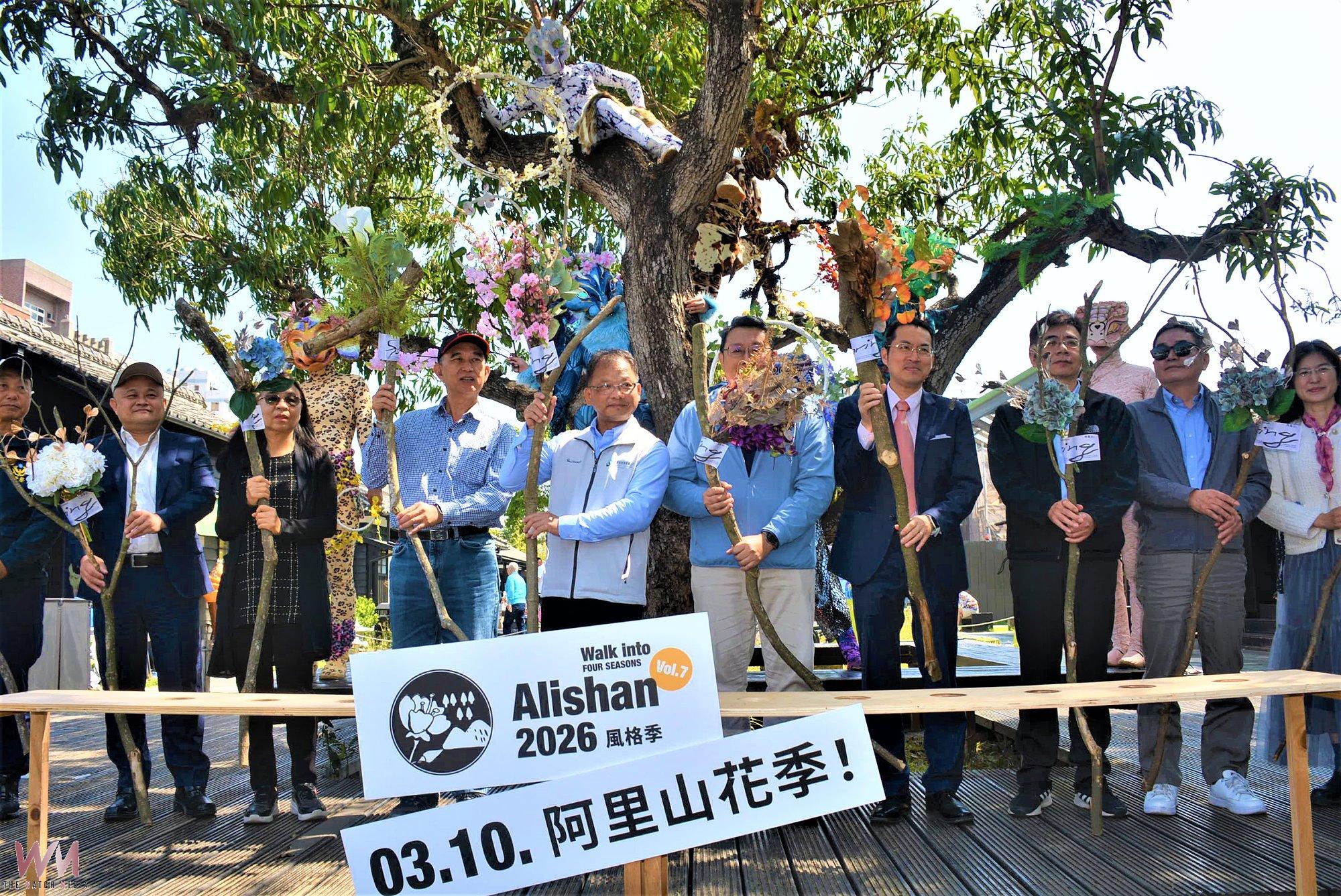 面具藝術展開櫻與音對話　揭開今年阿里山花季序幕