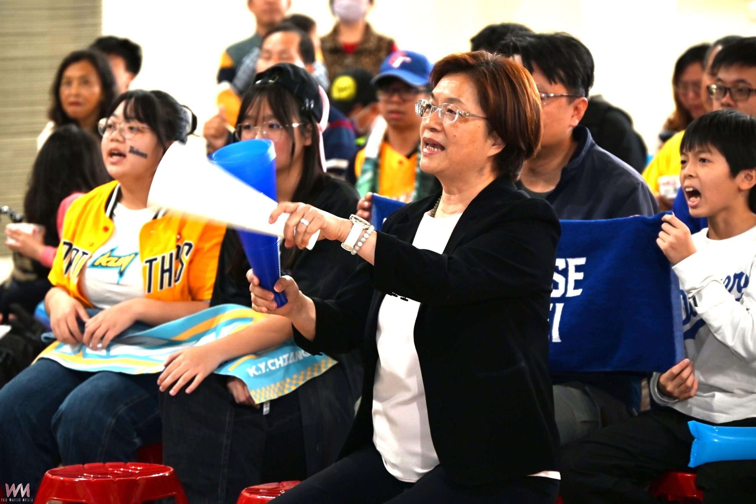 （有影片）／直播應援超嗨！縣府變身加油基地　鄉親齊聲挺中華隊