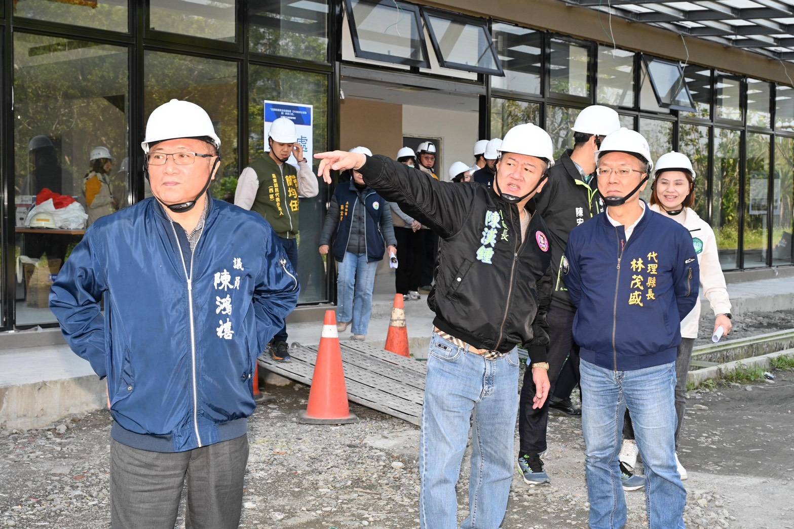 代理縣長視察羅東全民運動館工程   預計今年六月完工